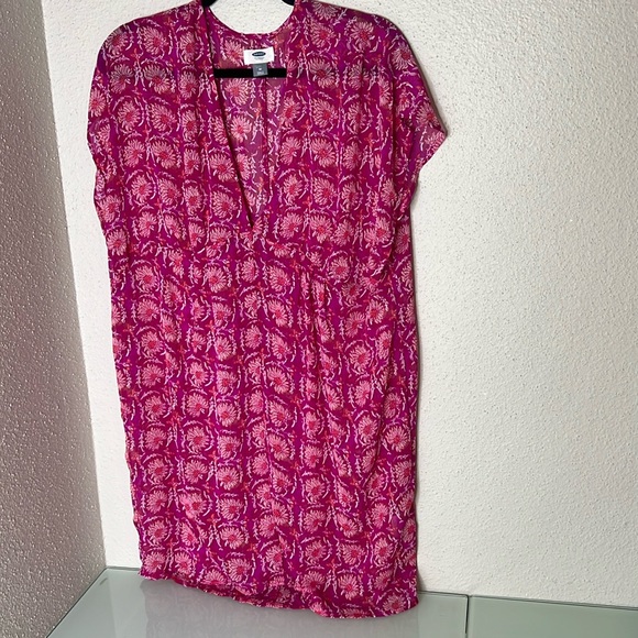 OLD NAVY Crinkle Chiffon Kimono Cover-Up Size M - Picture 2 of 4